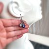 The Equinox  - Labradorite Moonstone and Sunstone Wire Wrapped Sterling Silver Earrings