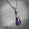 Dot the I - Amethyst Sterling Silver Necklace