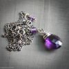 Dot the I - Amethyst Sterling Silver Necklace