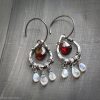 il_fullxfull.7172859194_nmxw.jpg Blood Moon - Moonstone Garnet Wire Wrapped Sterling Earrings