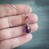 Dot the I - Amethyst Sterling Silver Necklace