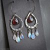 il_fullxfull.7220846249_t7br.jpg Blood Moon - Moonstone Garnet Wire Wrapped Sterling Earrings