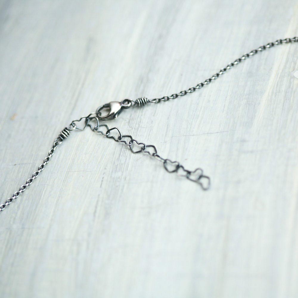Crescent - Hand Forged Moon Sterling Silver Necklace