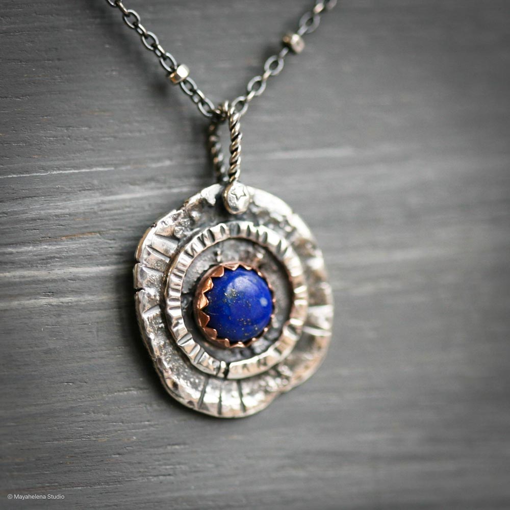 il_fullxfull.6730830321_5r0k.jpg Do No Evil - Evil Eye Lapis Lazuli Sterling Silver Necklace