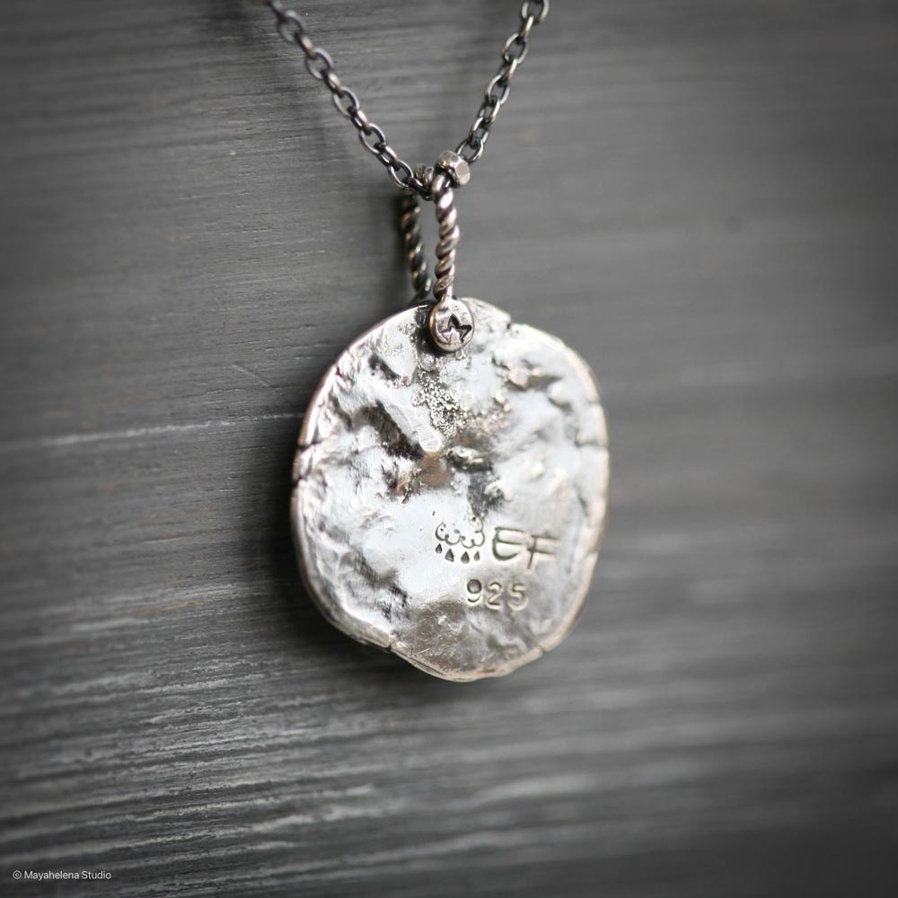 il_fullxfull.6730830339_1kc6.jpg Do No Evil - Evil Eye Lapis Lazuli Sterling Silver Necklace