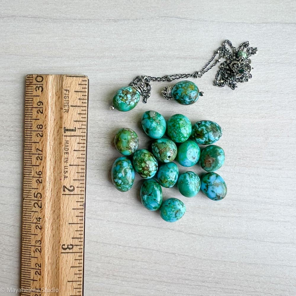 Ancient Flow - Arizona Turquoise Wire Wrapped Sterling Silver Necklace