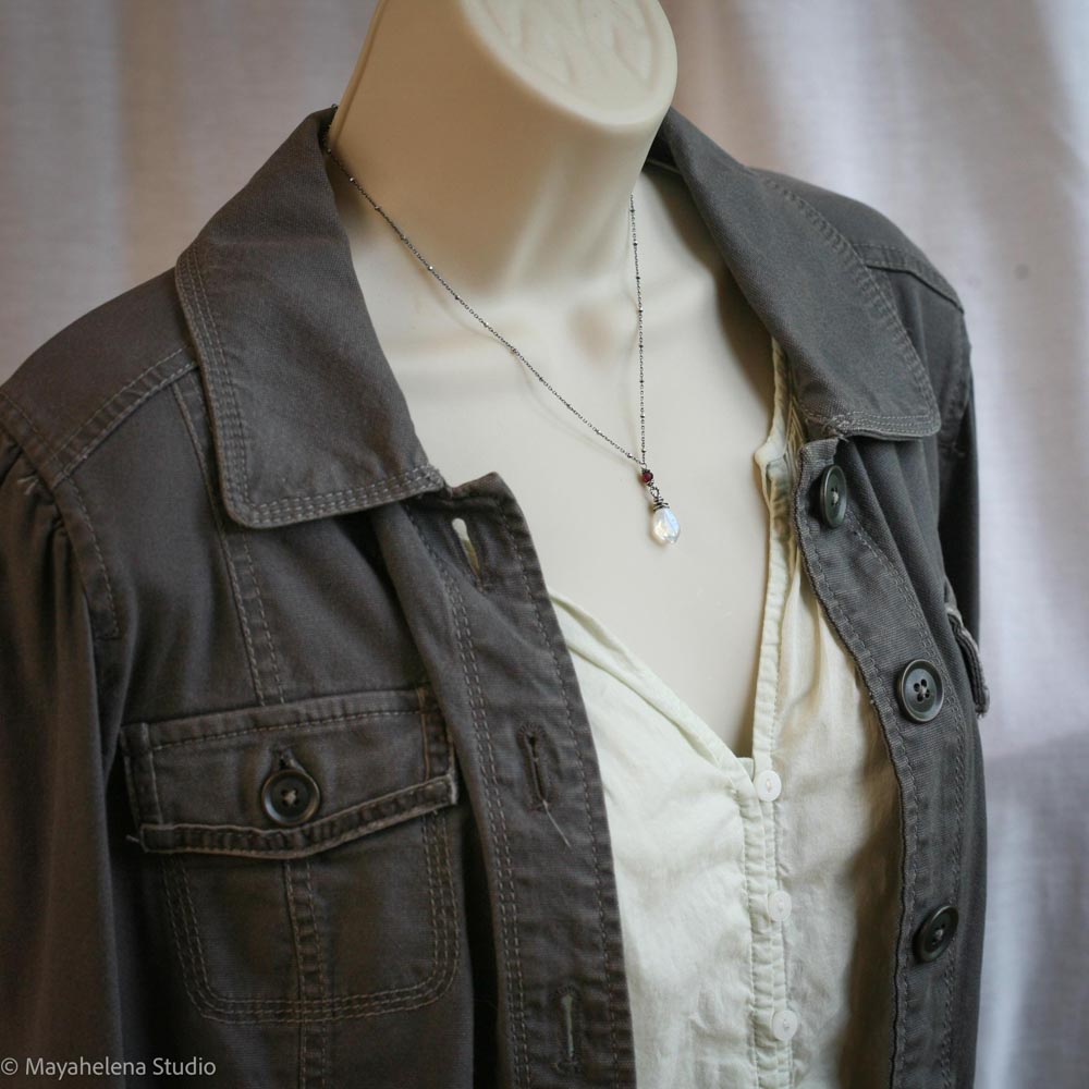 il_fullxfull.7216045976_1rt8.jpg Blood Moon - Moonstone Garnet Wire Wrapped Sterling Necklace